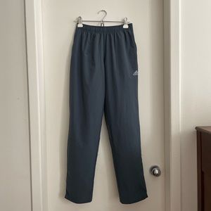 Adidas Climalite nylon pants, zippers at ankles